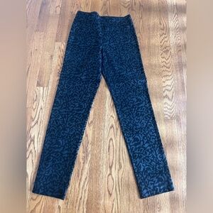 Krazy Larry Leopard Metallic Legging Ankle Pants